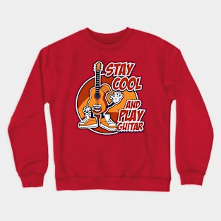 PLAY GUITAR CARTOON Crewneck Sweatshirt